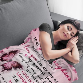 UHANKRU Granddaughter Gifts from Grandma, Granddaughter Gifts, Gifts for Granddaughter, Graduation Gifts for Granddaughter, Granddaughter Gifts for Birthday, Christmas, Granddaughter Blanket 60"x50"