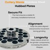 Cutlery Mania #32 Meat Grinder Plate, Hubbed, 15 mm Width,