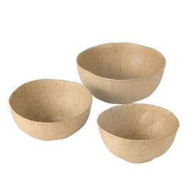 Darice 3 Piece Paper Mache, Natural