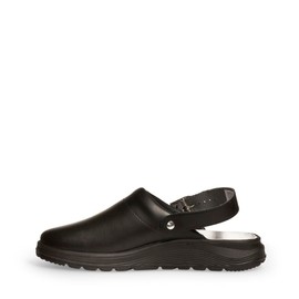 ABEBA 87031 - Unisex Shoes - Active Clog SRC - Smooth Design - EU 44 - Black - Lining Material: Fabric - With Buckle Closure