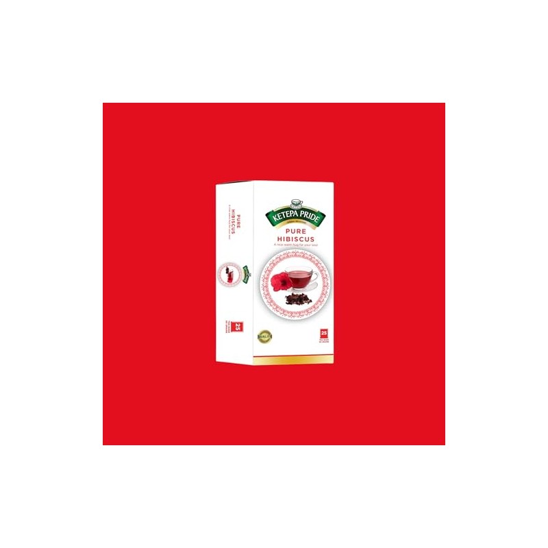 Ketepa Pride, Pure Hibiscus Tea, 25 Tea Bags, Natural Herbal