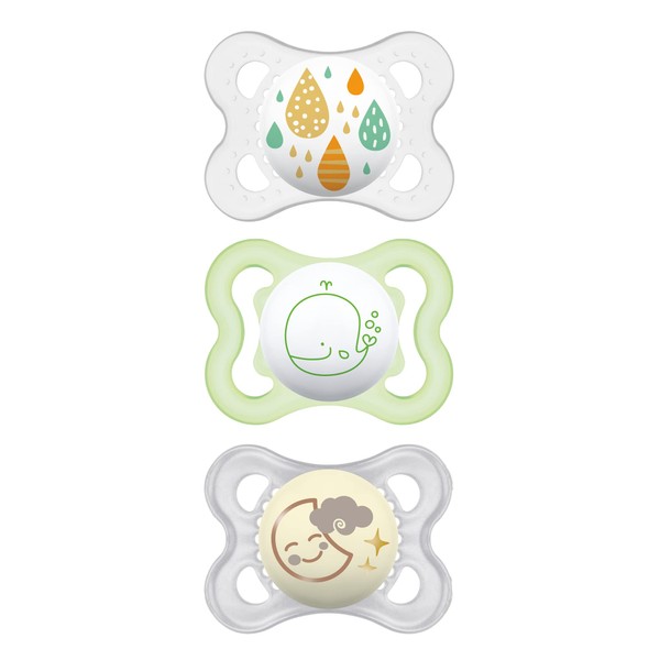 MAM Variety Pack Baby Pacifier, Includes 3 Types of Pacifiers,