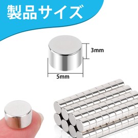 BOCHUANG 80pcs Super Strong Round Magnets 5x3mm Neodymium Magnets Strong Small Fridge Magnets Discs Super Strong Magnets for Maps, Crafts, DIY Models, Great for School and Office