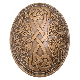 GRACEART Medieval Viking Brooch, Bronze Brass