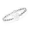 Ross-Simons Plain - Italian Sterling Silver Heart Bracelet. 7 inches