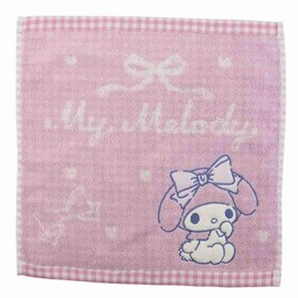 Marushin 3005052400 Carry Towel, Hand Towel, Sanrio My Melody, Cute Ribbon, Approx. 11.8 x 11.8 inches (30 x 30 cm)