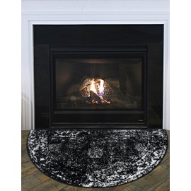 Unique Loom Sofia Collection Area Rug - Casino (3' 1" x 6' 1" Hearth Black/Ivory)