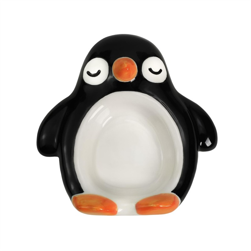 Bicuzat Cute Penguin Shaped Ceramic Sauce Dishes, Seasoning Dishes, Sushi