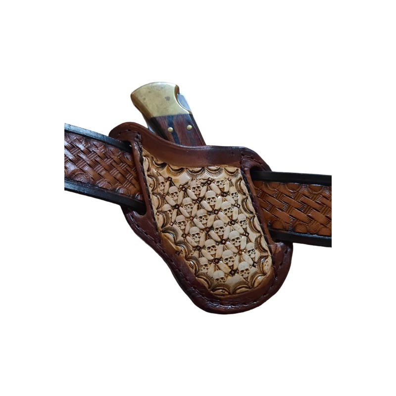 Knife Sheath for Buck 110 or Similar Knife, Pancake Style