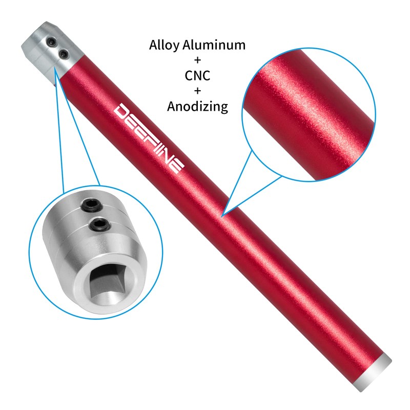 DEEFIINE 2PCS Carbide Wood Lathe Truning Tools Grip Handle, Accept