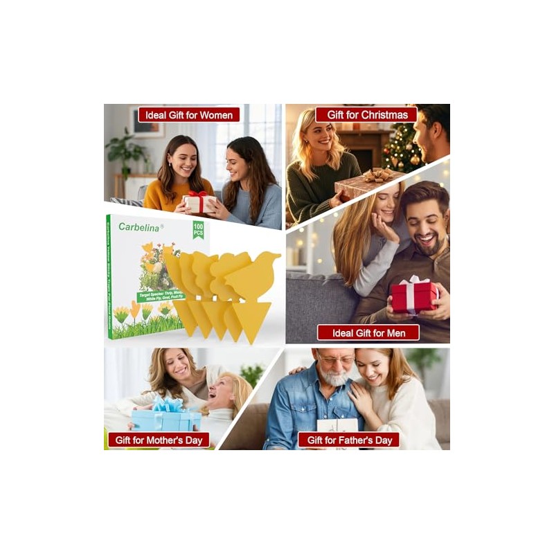 Yellow Sticky Traps for Indoor and Outdoor Pest Control -