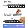 ZOOYL Spring-Loaded Extension Clamp 14.5" – Exclusive Spring-Loaded Mechanism, Knob-Locking