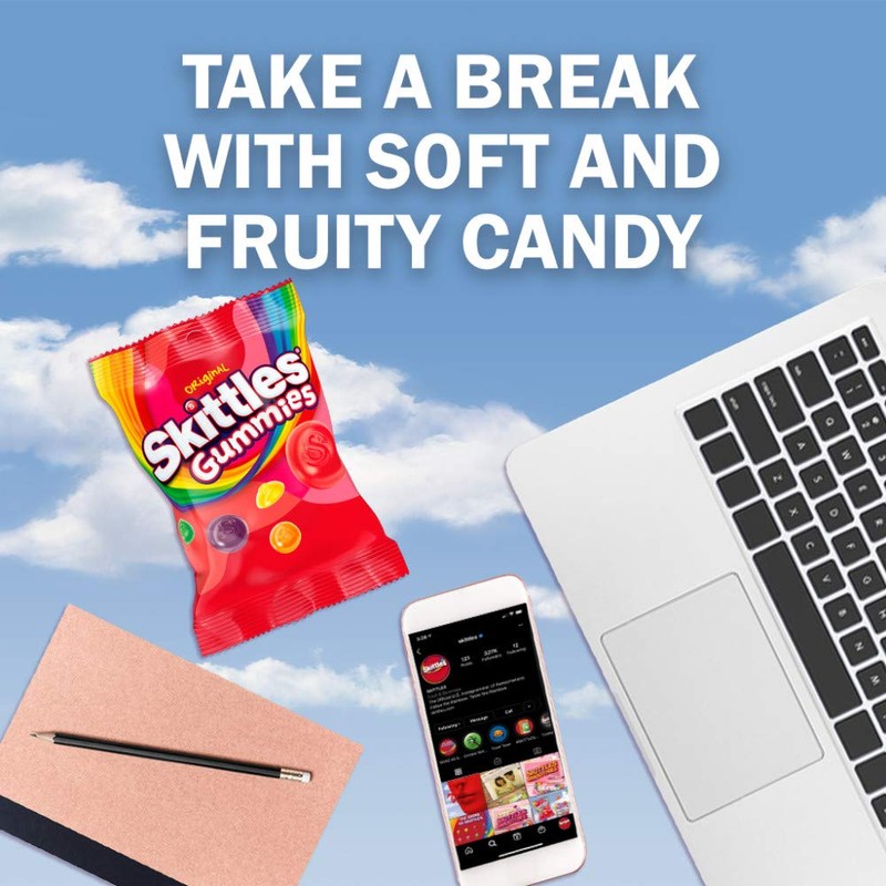 SKITTLES Original Gummy Candy, 5.8 oz Bag (Pack of 12)