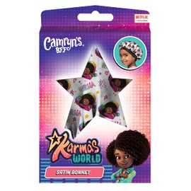 Camryn's BFF Karma's World White Hearts Satin Bonnet