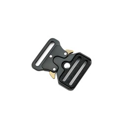 Metal Buckle Quick Release Buckle Replacement for Adjustable Tactical Belt Dog Collar Backpack Repair (Black, 3.8cm（86g）)