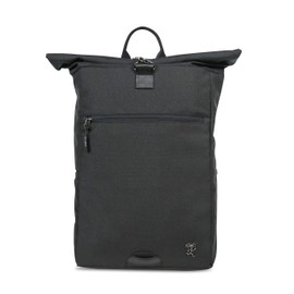 FUCHS & REBELL® Rolltop Rucksack Piet – Thoughtful & Sustainable – with Laptop Compartment & Anti-Theft Bag – 15-22 L, black