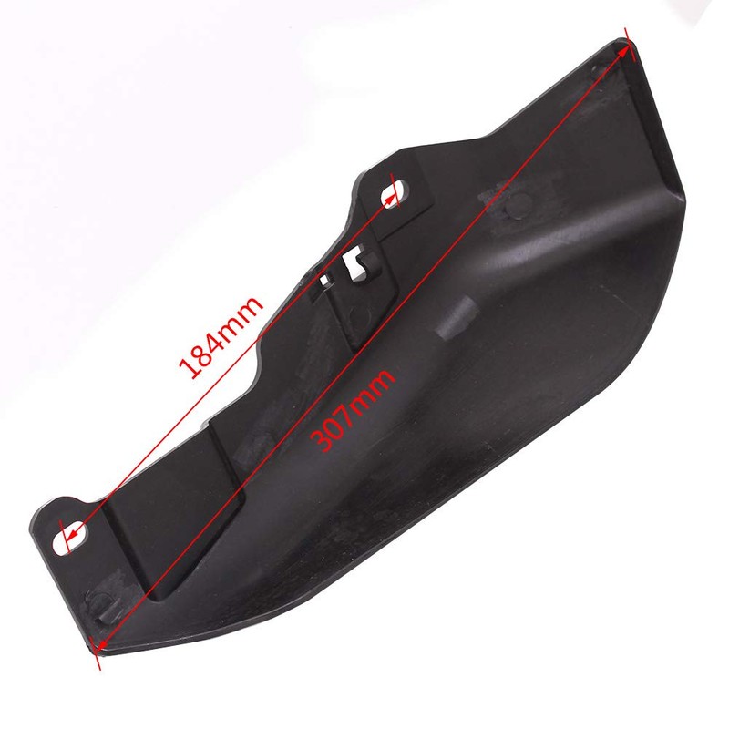 HIYOYO Vivid Black Mid-Frame Air Deflector Heat Shield Trim Cover