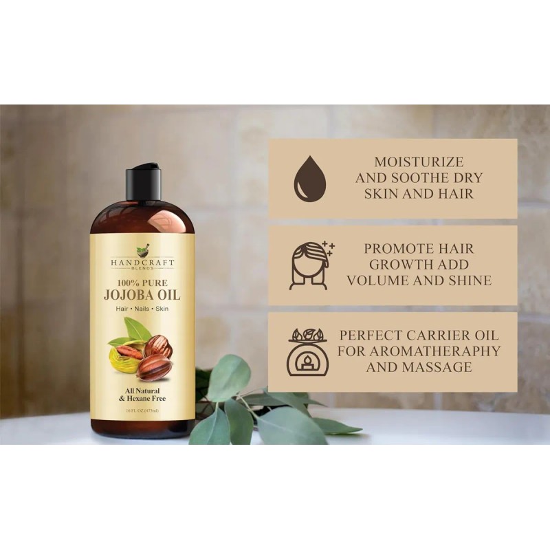 Handcraft Blends Aceite De Jojoba Prensado En Frío De 16