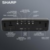 Sharp Digital Large Display Alarm Clock for Living Room Office
