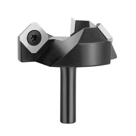 SpeTool Face Cutter 8 mm Shank 38.1 mm Diameter Precise Surface Milling Cutter with Solid Carbide Reversible Plates 3 Flutes CNC Face Cutter for Router 8 mm Reversible Plate Cutter Wood Flattening