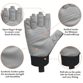 Intra-FIT Climbing Gloves, Lightweight, Breathable, Perfect for Rock, Tree, Wall, Mountain, Climbing