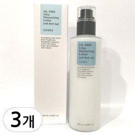 COSRX Oil-Free Ultra Moisturizing Lotion, 100ml, 3 pieces / 코스알엑스 오일프리 울트라 모이스쳐라이징 로션, 100ml, 3개
