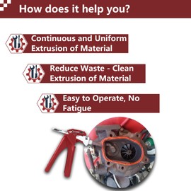 SWEAMTING Tube Squeezer Tool Made of Iron,Efficient RTV,71006 Tube-Grip 2.5" Silicone Industrial Size Dispenser，Tube Grip for One-Handed Operation,Precision Plue Press