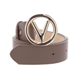 VALENTINO Round Belt W110 Taupe/Oro - Can be Shortened, Taupe / Oro
