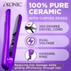 IKONIC 1.25” Floating Plates, 100% Pure Ceramic Hair Straightener &