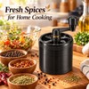 Manual Stainless Steel Spice Grinder for Peppercorns & Rock Salt
