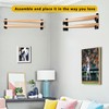 Invech 2 Black Baseball Bat Holder, Baseball Bat Display Wall