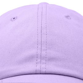 DALIX - Gorra ajustable para mujer, 100% algodón, negro, blanco, oro, lavanda, azul, rosa, verde lima, rosa, Lavanda, One Size