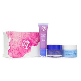 W7 W7 Sweet Dreams Lip Care Trio - 3 Piece Gift Set - Overnight Lip Mask, Lip Balm & Lip Scrub - Blueberry