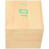 Wooden LED Clock Digital Voice Control Desk Rectangular Ornaments Wood