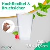 silverkitchen 25 Reusable Cups 0.3 L Reusable Drinking Cups Flexible