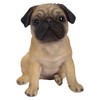 Vivid Arts XRL-PUGG-D Pug Dog Beige Resin Garden Decoration
