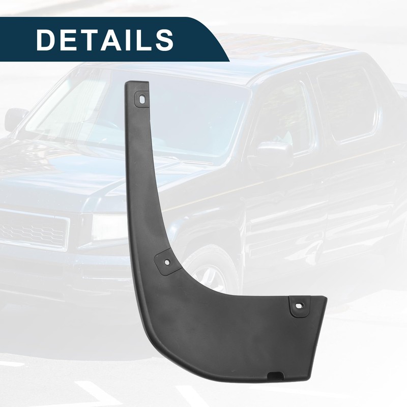 TUCKBOLD Mud Flap Splash Guard for Honda Ridgeline 2017-2023 Durable