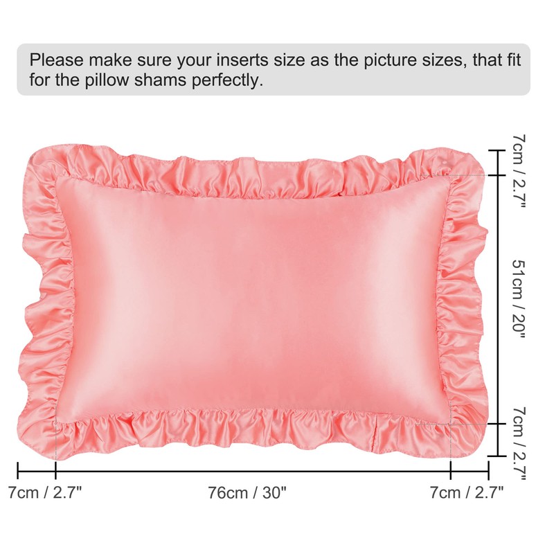 PiccoCasa Satin Pillowcases for Hair and Skin, Retro Silky Pillow