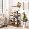 HOOBRO Shoe Rack, 5-Tier Shoe Storage Unit Flat & Slant