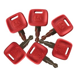 6 PCS Key for John Deere Tractor RE183935 RE71557 Keys Replacement for JD Tractors 2032R 2038R 3033R 3039R 4066R 3025 3038 5320 3320 4052 4105 4320 3038E 5055E 5065E 5100E 5203 8330 7810 9510 4730