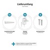 ledscom.de Siris LED Under-Unit Light Matt White with Power Supply