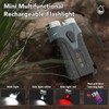 Mini Pocket Keychain Flash Light USB Portable Magnetic Mini Powerful