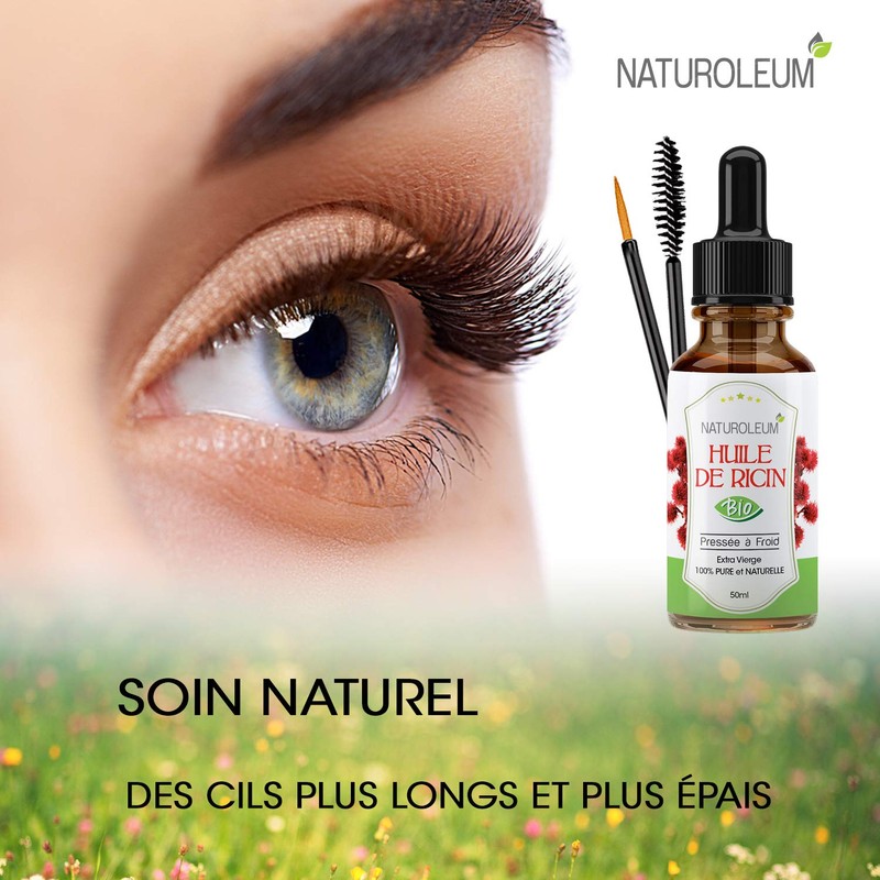 Organic Castor Oil Cold Pressed Pure and Natural Care for