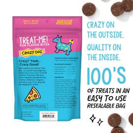 Crazy Dog Treat-Me! Mini Treats, Pizza, 4 oz.