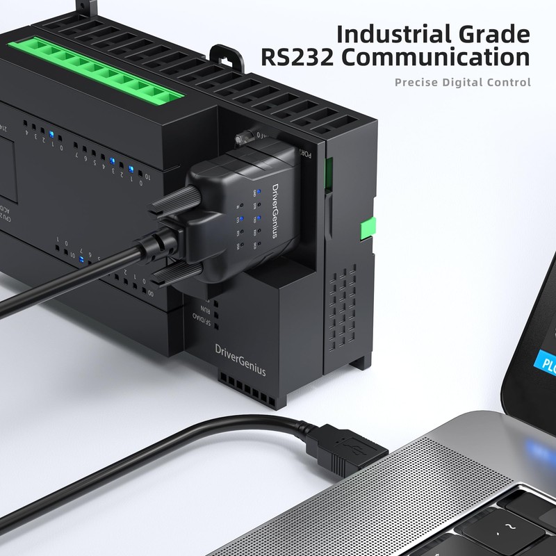 DriverGenius USB232A-E-A | USB to Serial/RS232 (DB9) Adapter – A