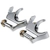 XFMT Chrome 49mm Detachable Quick-Release Windshield Clamps Windscreen Forks Mount