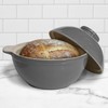 Sassafras Superstone Bread Dome with Grey Exterior Glaze and Glazed