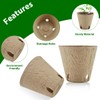 DOOPP 3.15 Inch Seedling Peat Pots, Biodegradable Seed Starters with
