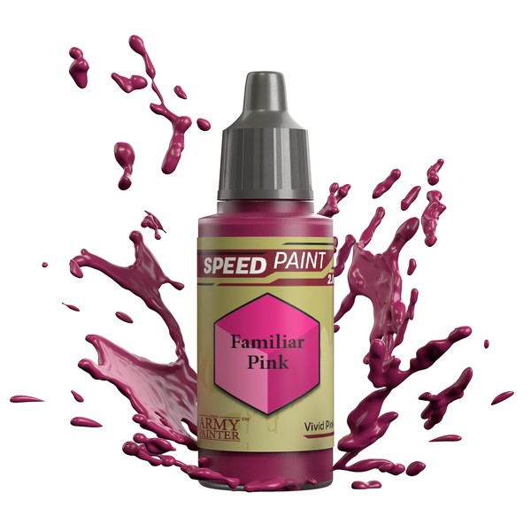 The Army Painter Speedpaint Familiar Pink 2.0, Single Acrylic Paint 18ml One-coat Painting Soloution For Fantasy Tabletop Miniatures Like Warhammer 40k and Dungeons And Dragons Figures