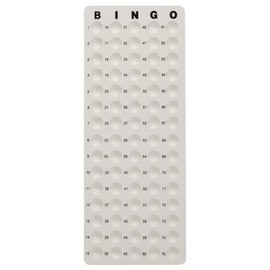 GSE Bingo Game Master Board for 7/8" Bingo Balls (White)